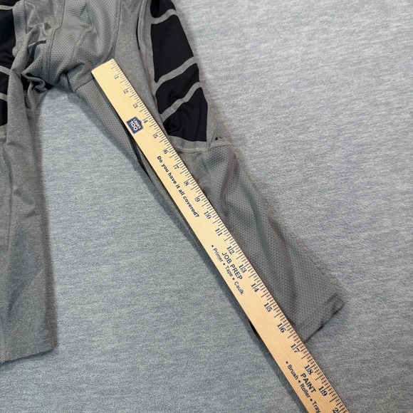 Nike Pro Pants Women S Gray Black Compression Tights Dri-FIT Combat Padded Gym - Picture 5 of 9